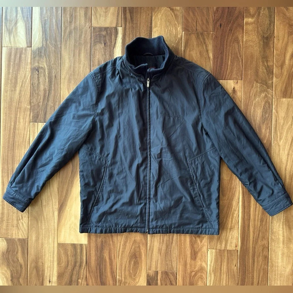 Vintage Pierre Cardin Windbreaker Jacket with Plaid Liner size XL - Picture 1 of 6